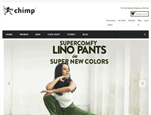 Tablet Screenshot of chimpwear.com
